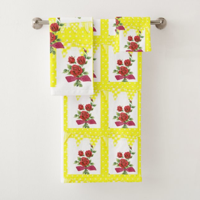 Serviettes de bain Jeux Floral (En situation)