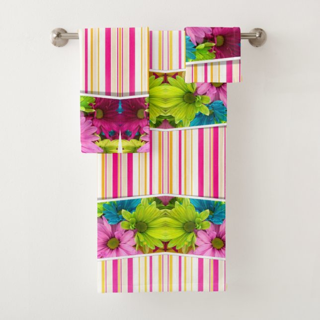 Serviettes de bain Jeux Floral (En situation)