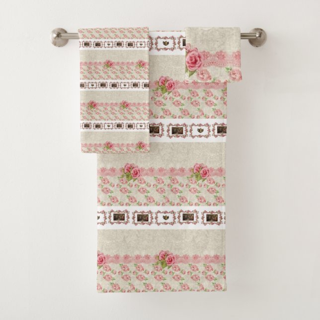 Serviettes de bain Jeux Floral (En situation)