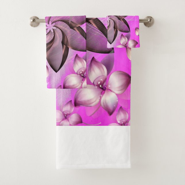Serviettes de bain Jeux Floral (En situation)