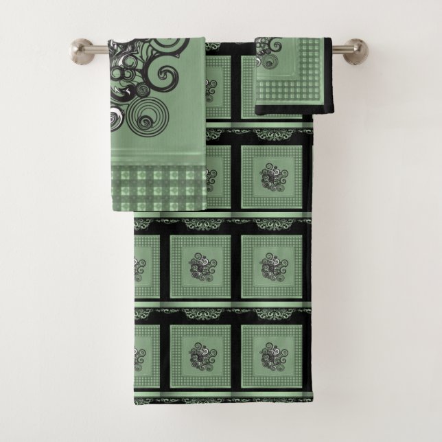 Serviettes de bain Jeux Floral (En situation)