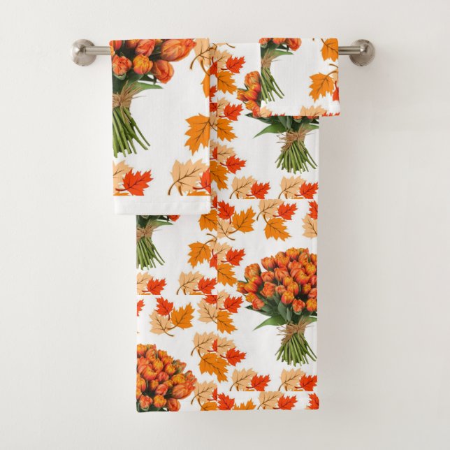 Serviettes de bain Jeux Floral (En situation)