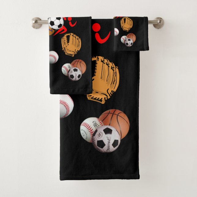 Serviettes de bain Jeux Sports (En situation)