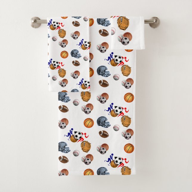 Serviettes de bain Jeux Sports (En situation)