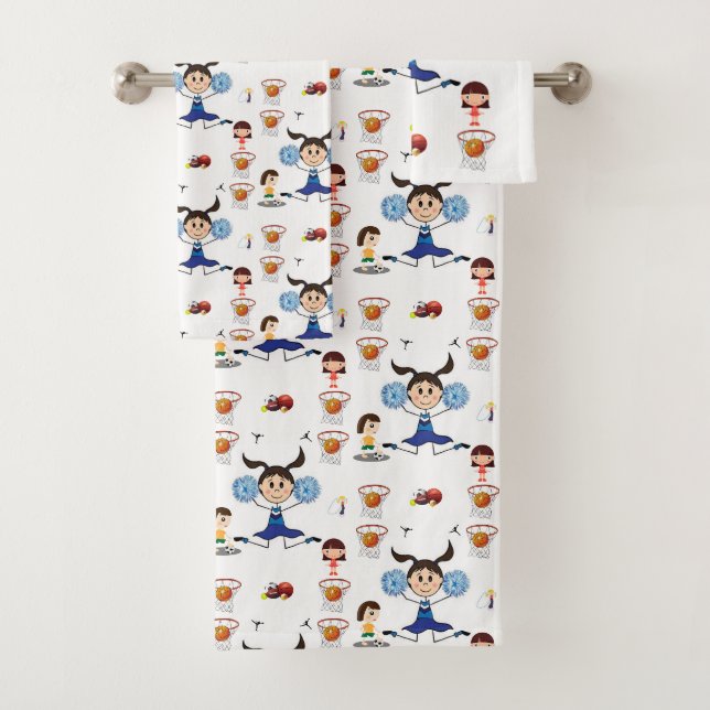 Serviettes de bain Jeux Sports (En situation)