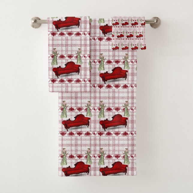 Serviettes de bain Jeux Victorien (En situation)