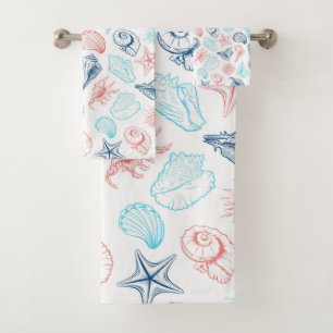 Serviettes de bain motif sans soudure
