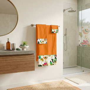 Serviettes de bain Papillons