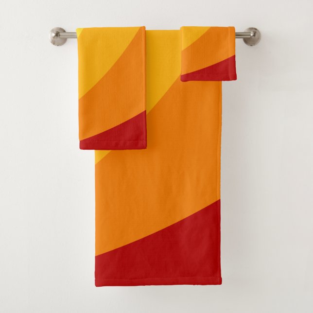 Serviettes de bain rétro - Plage Tropical Summer C (En situation)