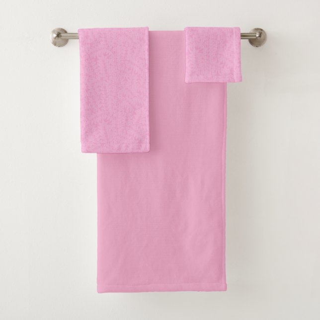 Serviettes de bain Rosé (En situation)