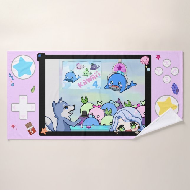 Serviettes De Bain Rose (Serviette de bain)