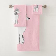 Serviettes De Bain Rose Clair Aux Canicules Blanch