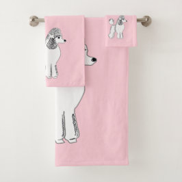 Serviettes De Bain Rose Clair Aux Canicules Blanch