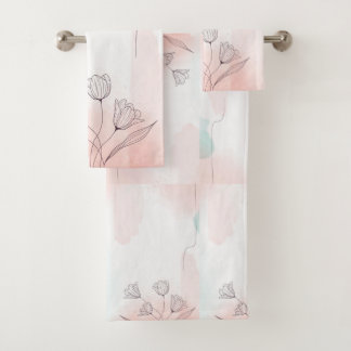 Serviettes De Bain Roses