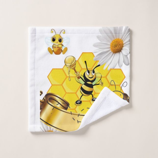 Serviettes De Bain Set Bumblebee White Daisy (Gant de toilette)