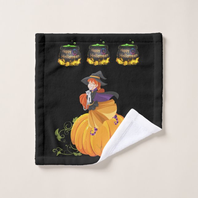Serviettes de bain set Halloween (Gant de toilette)