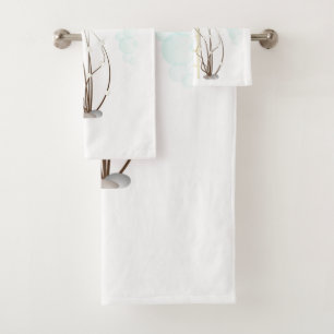 Serviettes de bain spa zen