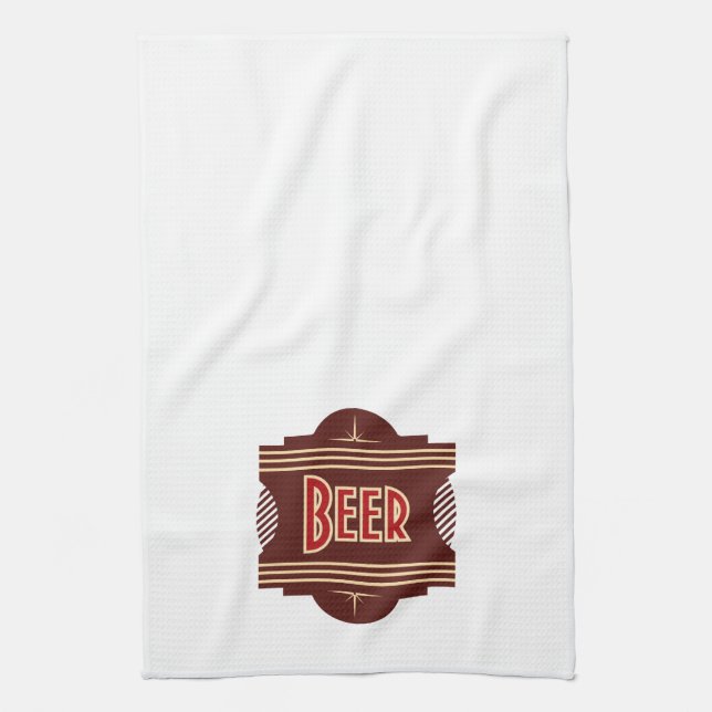 Serviettes de bar Retro Beer Logo (Vertical)