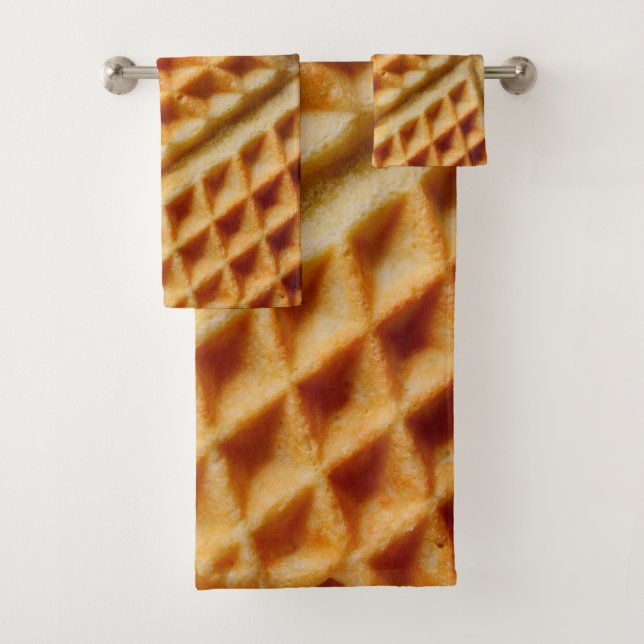 Serviettes de Bath de gaufre (En situation)