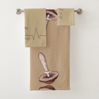 Serviettes de champignon avec des conceptions