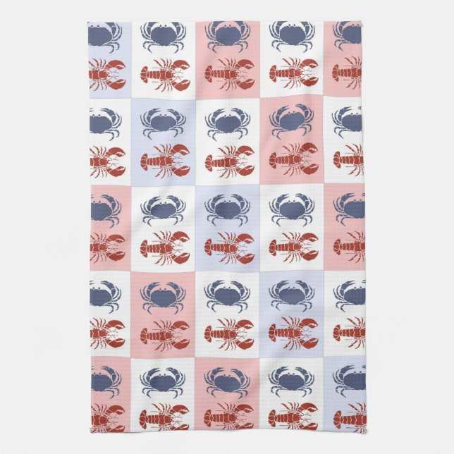 Serviettes de crabe et de langouste (Vertical)