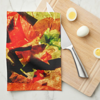 Serviettes de cuisine Abstraites, Serviette orange