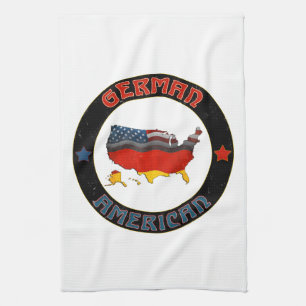 Serviettes de cuisine allemandes de drapeaux
