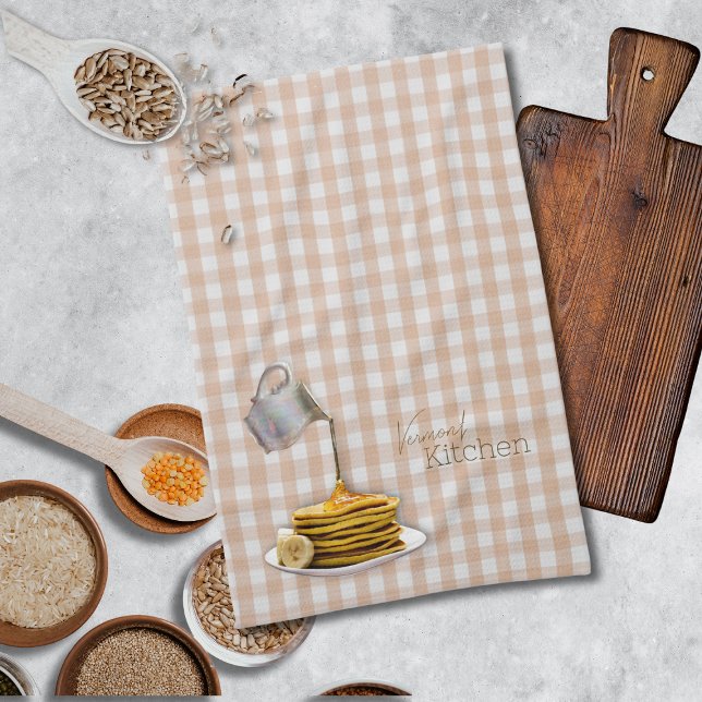 Serviettes de cuisine au sirop d'érable Vermont (Vermont Maple Syrup Oven Mitt and Pot Holder. Personalize it!)