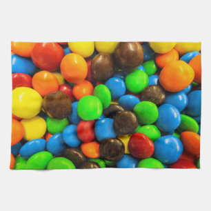 Serviettes de cuisine colorées et douces