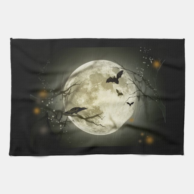 Serviettes de cuisine de Halloween (Horizontal)