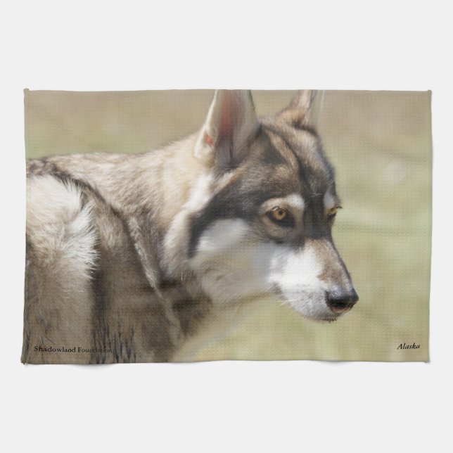 Serviettes de cuisine de loup (Horizontal)