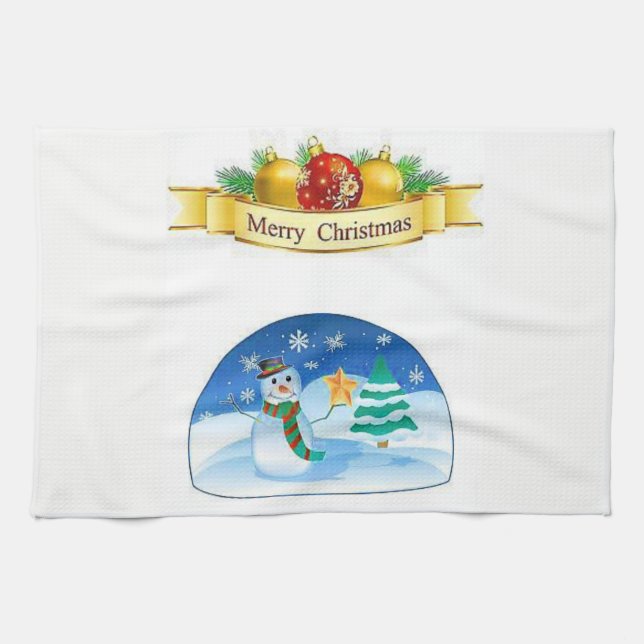 Serviettes de cuisine de Noël (Horizontal)