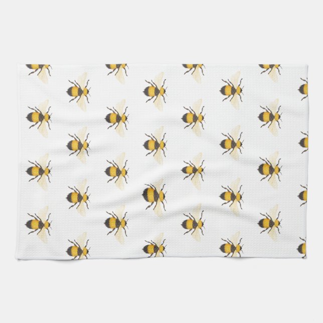 Serviettes de cuisine des abeilles (Horizontal)