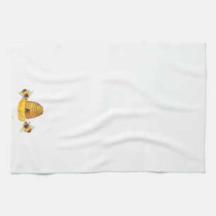 Serviettes de cuisine des abeilles
