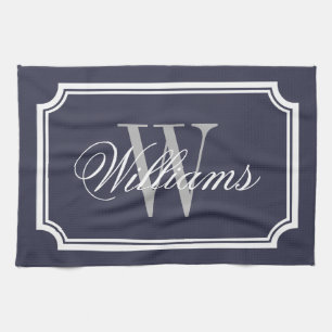 Serviettes de cuisine en coton monogramme personna