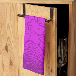 Serviettes De Cuisine En Fer Violet