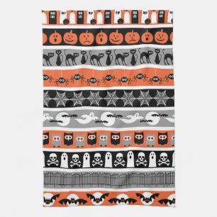 Serviettes de cuisine Halloween éffrayantes
