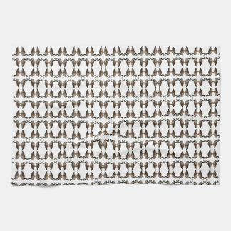 Serviettes de cuisine marron et blanc Canada Goose