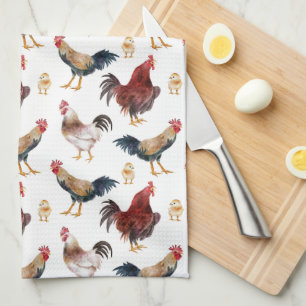Serviettes de cuisine Motif de poulet