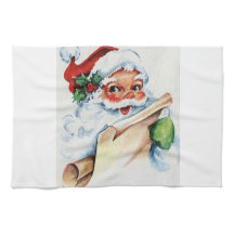Serviettes de cuisine père Noël