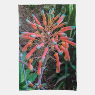 Serviettes de cuisine Plante en aloe fleurissant