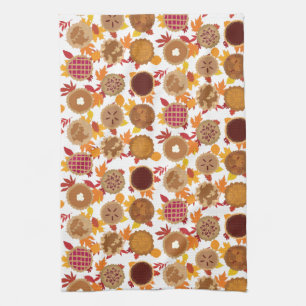 Serviettes de cuisine pour les fêtes d'automne