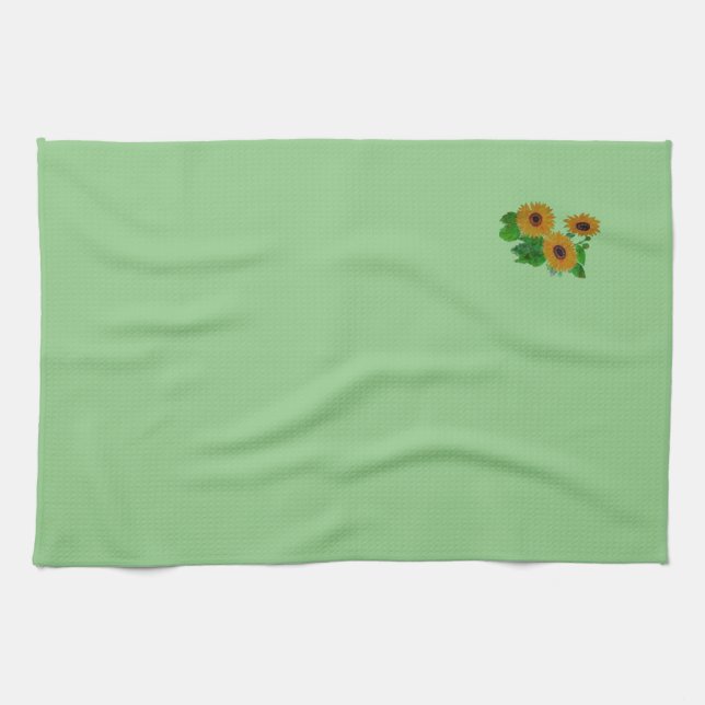 Serviettes de cuisine tournesol (Horizontal)