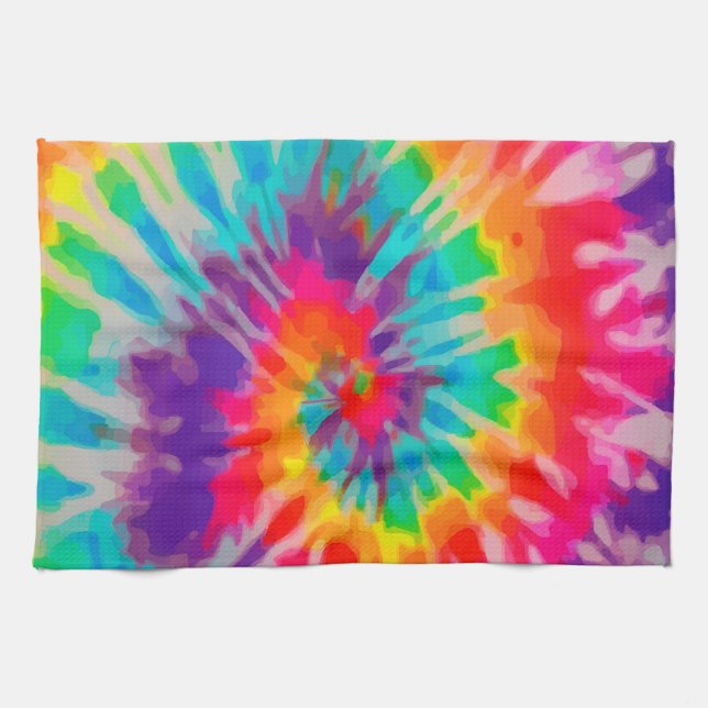 Serviettes De Cuisine Tye-Dye-3 (Horizontal)