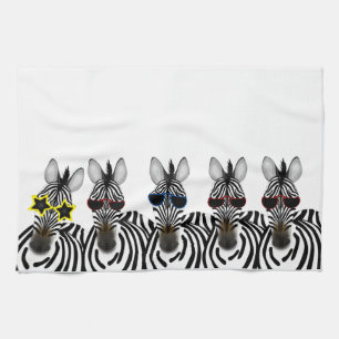 Serviettes de cuisine Zebras