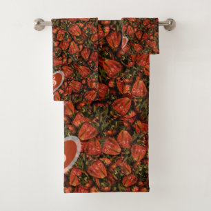 Serviettes de fraises