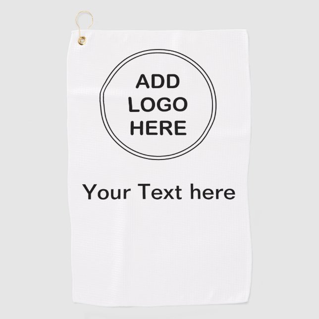 Serviettes de golf de logo d'affaires (Devant)