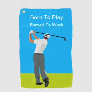 Serviettes de golf drôles pour hommes avec un desi