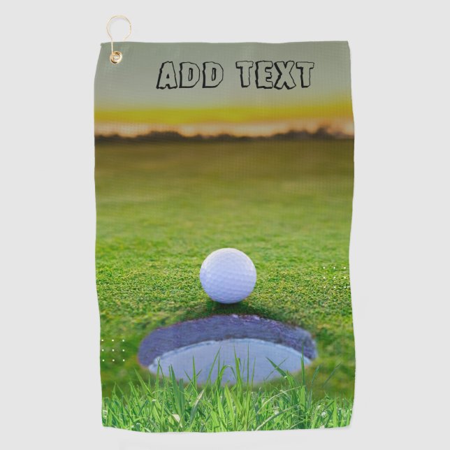 Serviettes de golf personnalisées : L'Accessoire D (Devant)