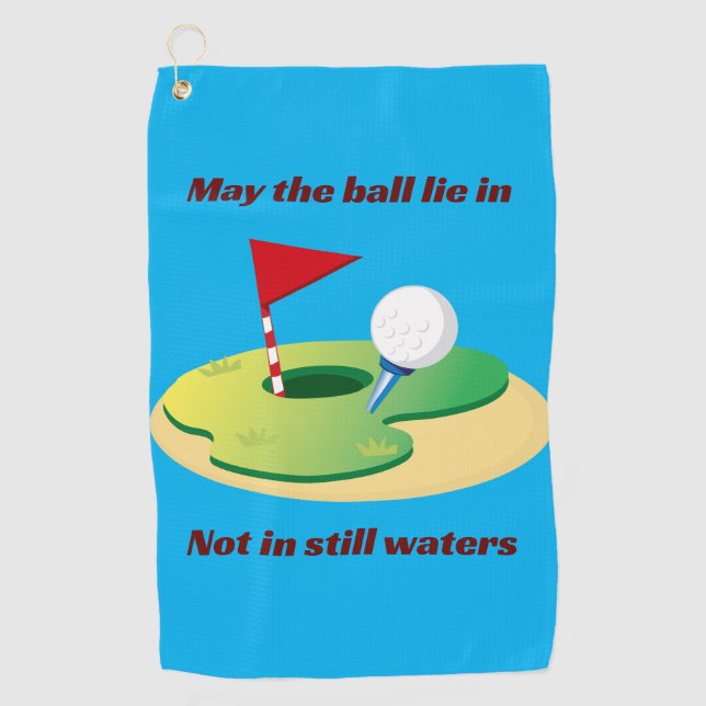 Serviettes de golf personnalisées : Le cadeau parf (Devant)
